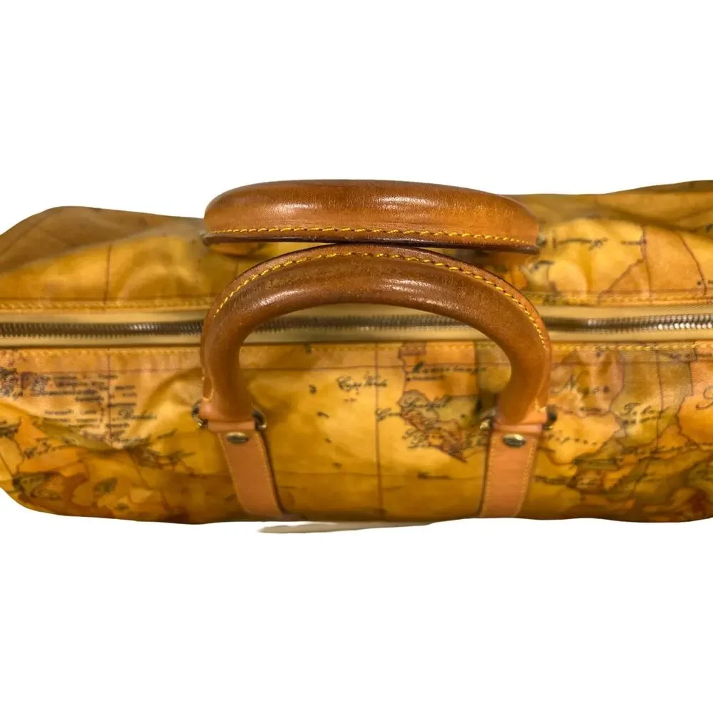 Alviero Martini 1A Classe Geo Map Duffle Bag Weekender Travel Bag Italy 19”